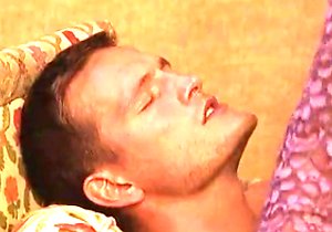 Black stockings babe riding in reverse cowgirl