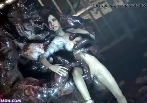 Aesthetic hardcore monster porn action with a slutty doll